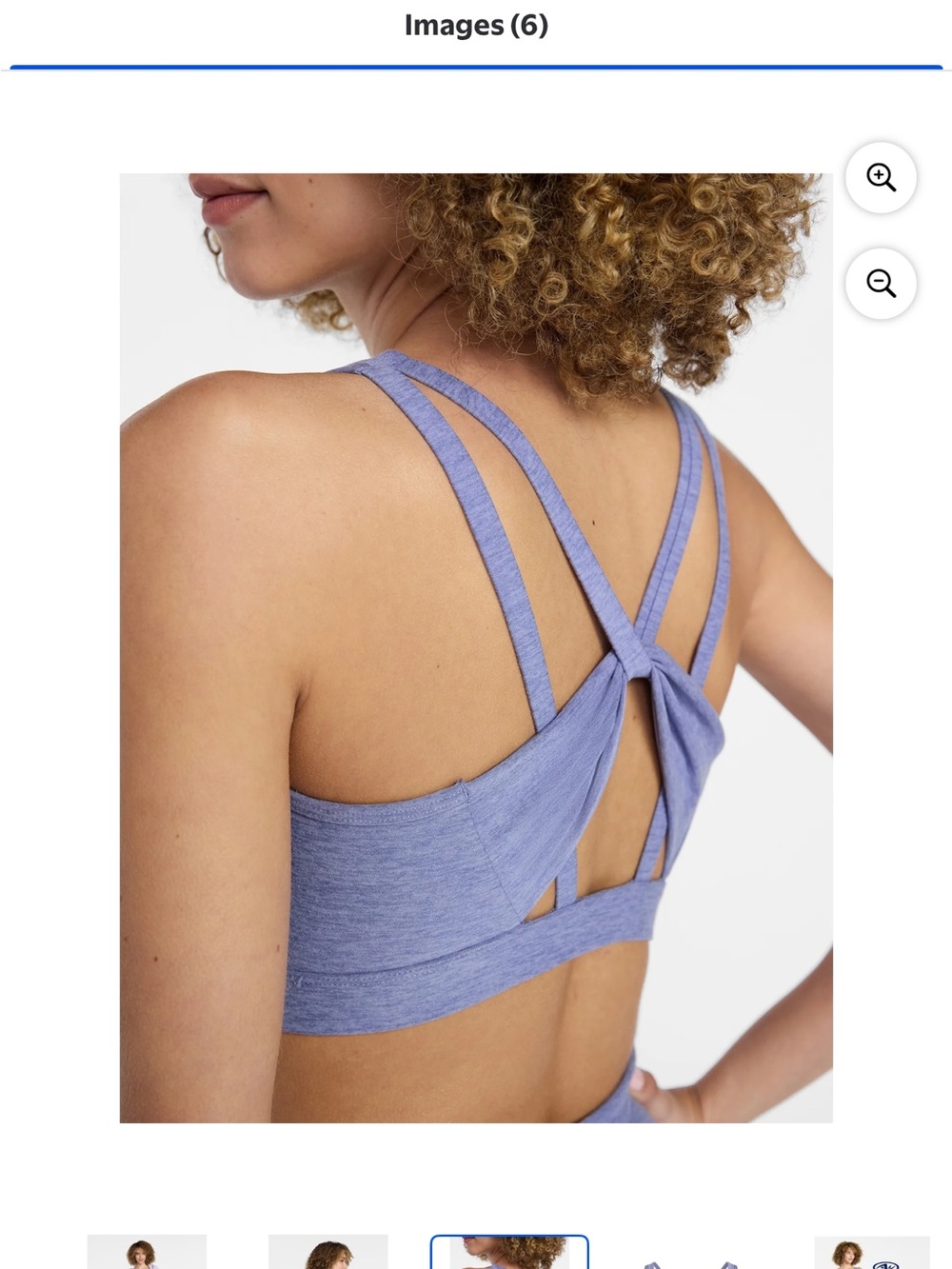 Athletic Works Women’s Buttercore Sport Bra Lilac - Picture 4 of 10